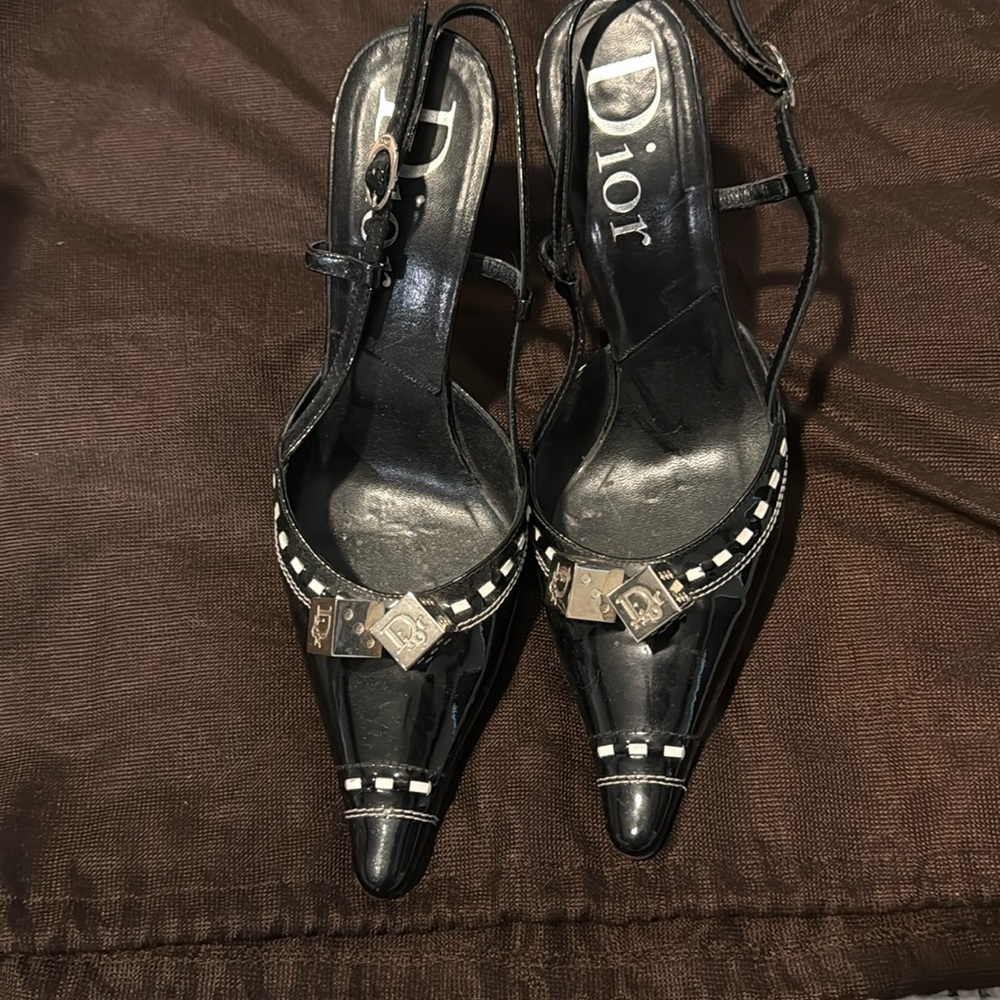 Vintage Dior Dice Heels! Size 38 great condition. More photos upon request